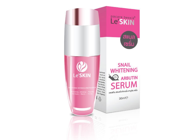 Антивозрастная отбеливающая сыворотка из Тайланда с муцином улитки и арбутином Snail Whitening Arbutin Serum+ Le'SKIN 30 мл. ТАЙСКАЯ КОСМЕТИКА