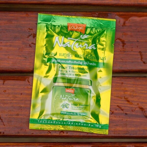 Купить пробник Тайской маски для волос жожоба и протеины шелка Lolane Natura