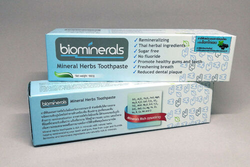 Натуральную минеральную зубную пасту из Тайланда без фтора с мятно-шоколадным вкусом Biominerals toothpaste купить в Москве и Московской обл
