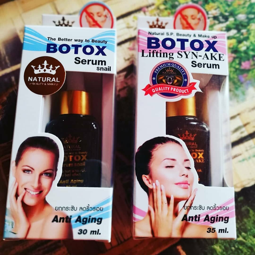 Тайская антивозрастная ботокс сыворотка с коллагеном и пептидом змеи NATURAL BOTOX Lifting SYN-AKE Serum Anti Aging 35 мл.
