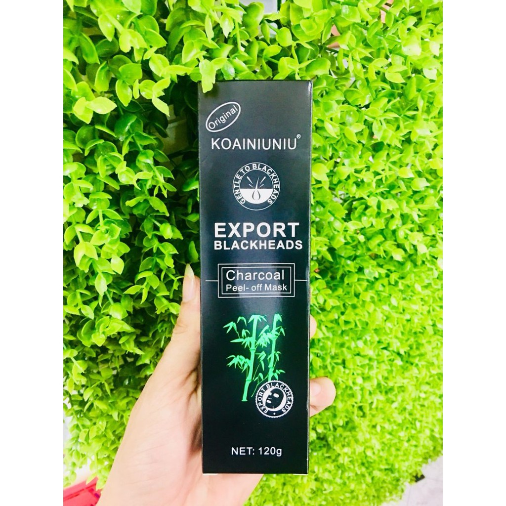 Детоксикационная грязевая пилинг-маска с углем из Тайланда Koainiuniu Export Blackheads Charcoal Peel- off Mask 120 гр.