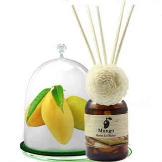Тайский ароматический диффузор с палочками Манго Phutawan Mango Reed Diffuser 50 ml. Thailand