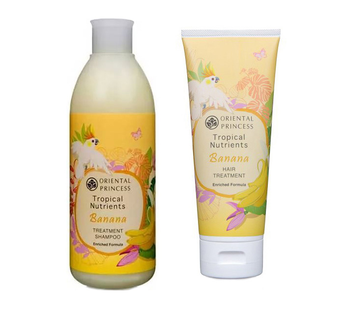 Тайский шампунь и бальзам с экстрактом банана для сухих и поврежденных волос Banana Oriental Princess. Тайская косметика в Москве