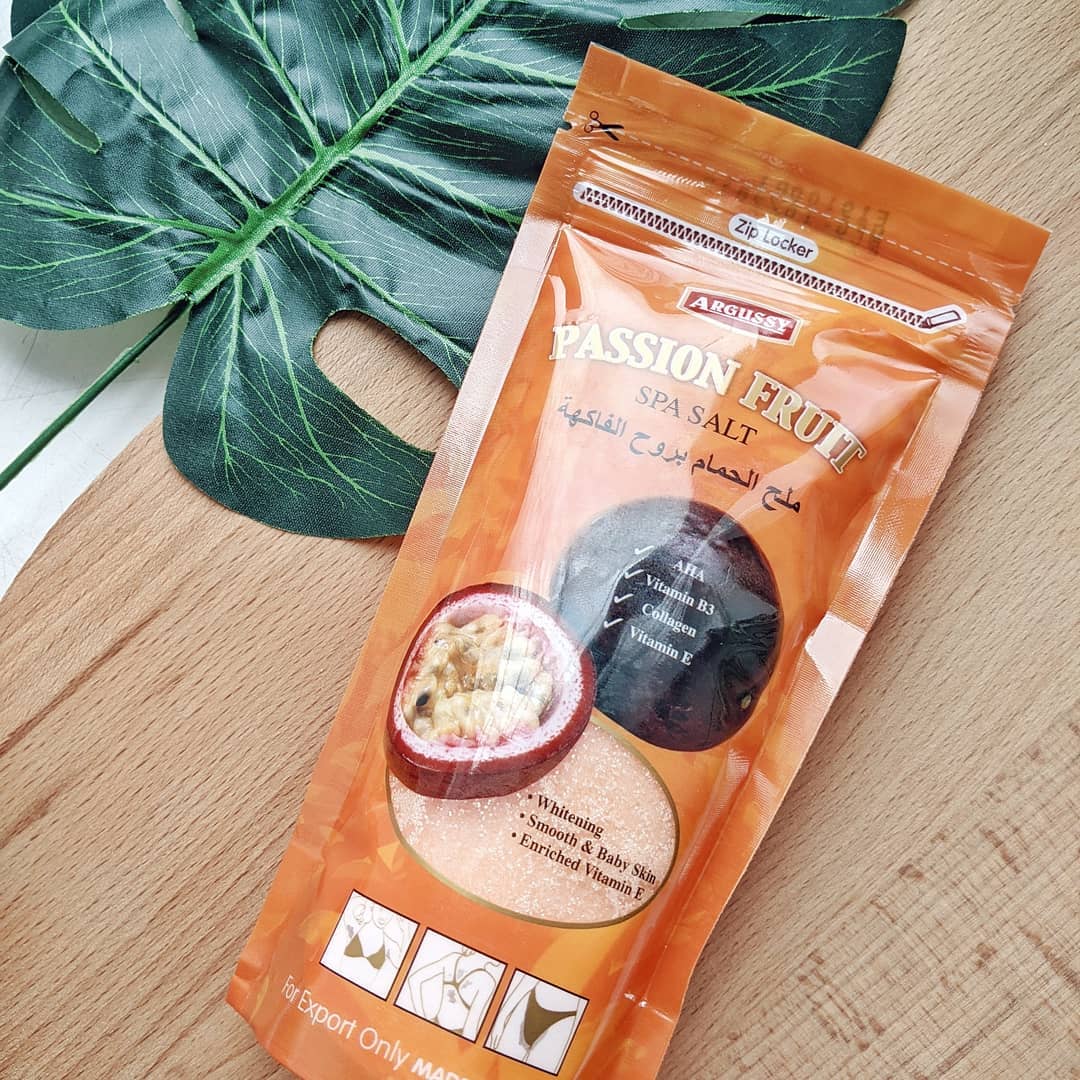 Тайский солевой скраб с витамином E и Маракуей Argussy Passion Fruit Spa Salt 300 гр. ТАЙСКИЙ СКРАБ ДЛЯ ТЕЛА ИЗ ТАИЛАНДА